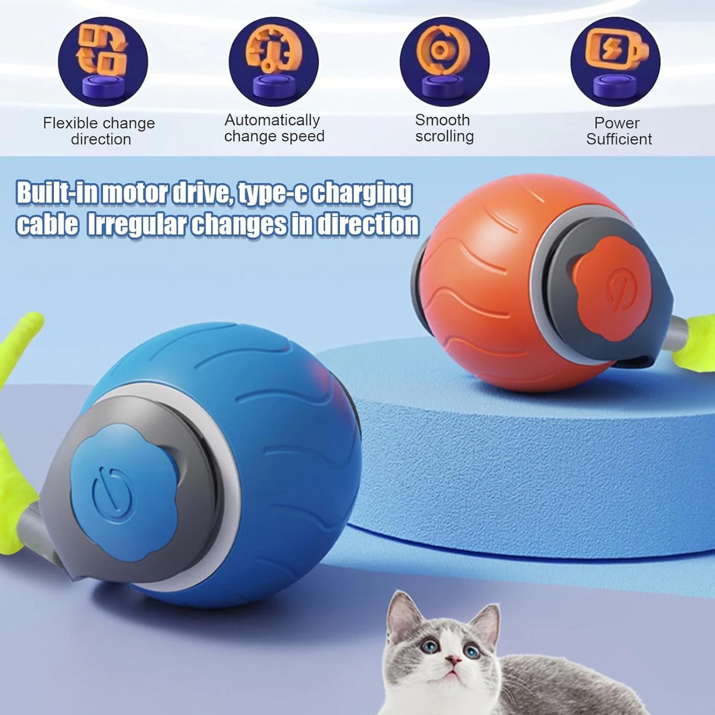 Interactive Cat Toy Ball