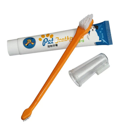 Pet Toothpaste Set for Dogs and Cats - Oral Care Supplies